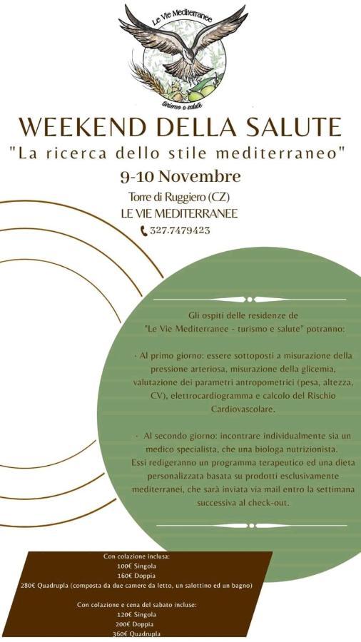 Le Vie Mediterranee Torre di Ruggiero Exterior foto